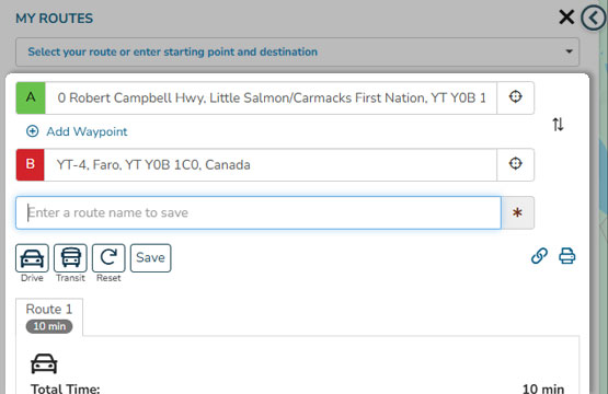 Creating & Saving a Customized Route